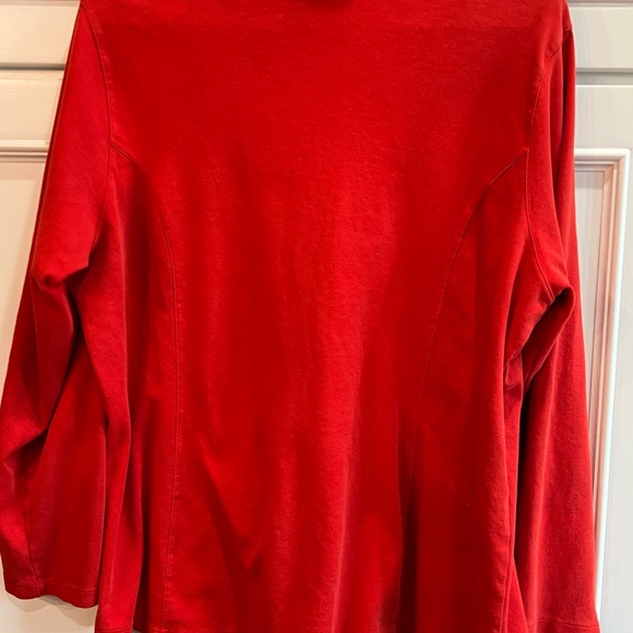 Coldwater Creek Red Turtleneck top 2XL Soft - Picture 9 of 10